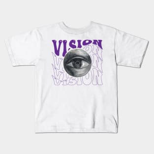 Vision Eye Brutalism Kids T-Shirt